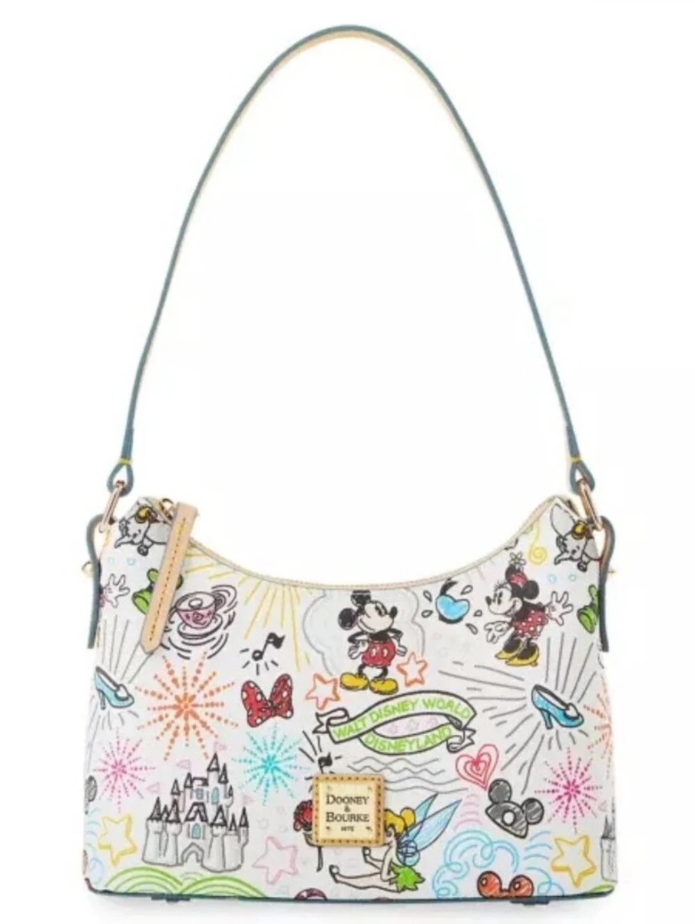 Disney Dooney & Bourke Baguette Bag - Mickey & Minnie Sketch